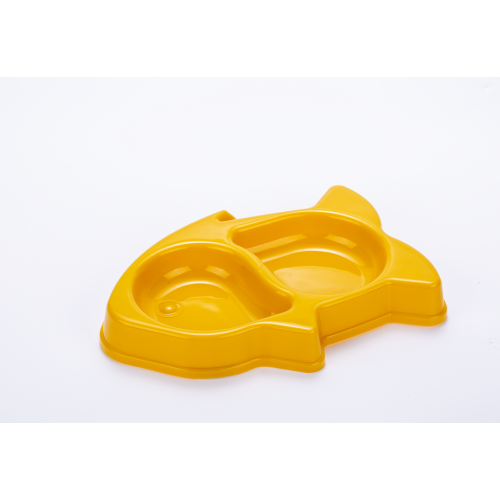 Plastic Feeding Drinking Feeder Dish Cat Bowel